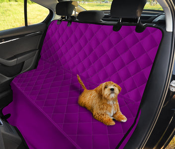 Purple Abstract Art Car Seat Covers, Backseat Pet Protectors, Vibrant Car
