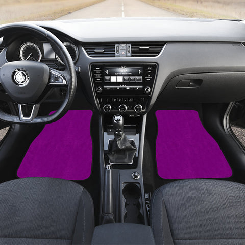 Image of purple Car Mats Back/Front, Floor Mats Set, Car Accessories