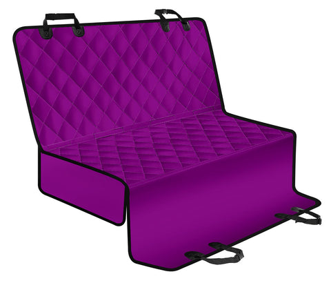Image of Purple Abstract Art Car Seat Covers, Backseat Pet Protectors, Vibrant Car