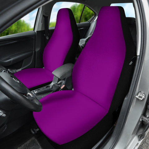 Image of Royal Purple Car Seat Covers, Front Seat Protectors, Luxurious Car Accessories,
