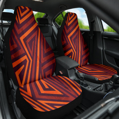 Image of Tribal Ethnic Aztec Car Seat Covers, Boho Chic Bohemian Pattern Front Seat