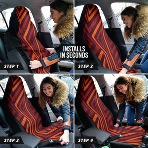 Tribal Ethnic Aztec Car Seat Covers, Boho Chic Bohemian Pattern Front Seat