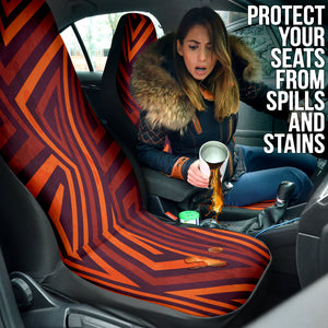 Tribal Ethnic Aztec Car Seat Covers, Boho Chic Bohemian Pattern Front Seat