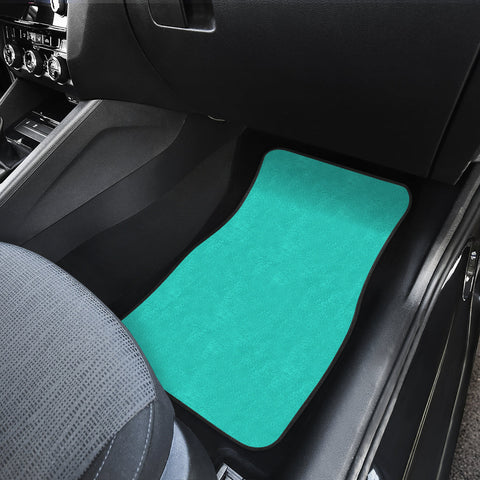 Image of turquoise Car Mats Back/Front, Floor Mats Set, Car Accessories