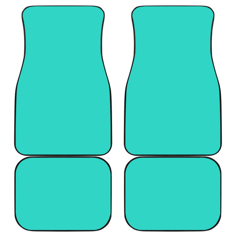 Image of turquoise Car Mats Back/Front, Floor Mats Set, Car Accessories