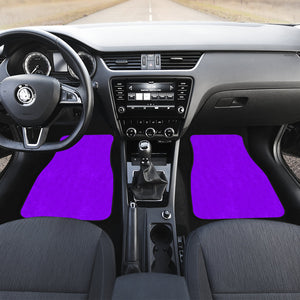 violet Car Mats Back/Front, Floor Mats Set, Car Accessories