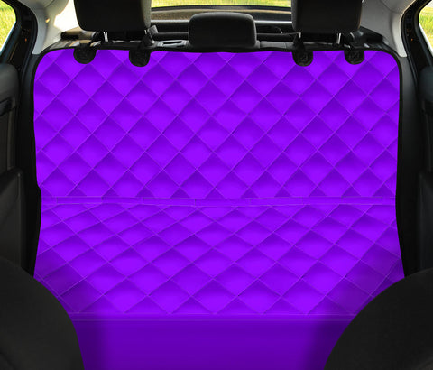 Image of Violet Abstract Art Car Seat Covers, Backseat Pet Protectors, Unique Car Accessories