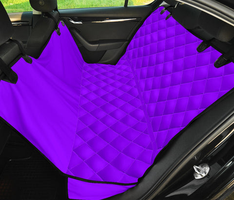 Image of Violet Abstract Art Car Seat Covers, Backseat Pet Protectors, Unique Car Accessories