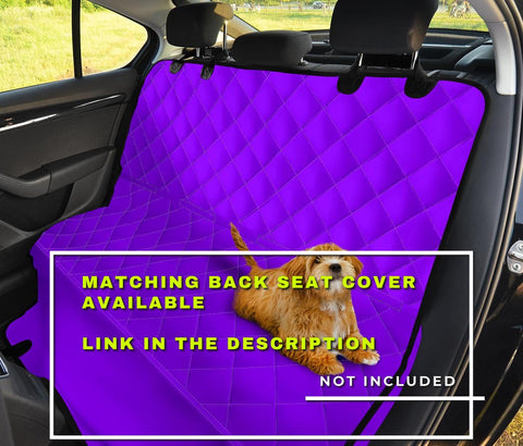 Image of Violet Purple Car Seat Covers, Car Interior Decor, Front Seat Protectors, Rich