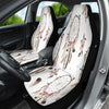 White Dreamcatchers Boho Floral Car Seat Covers, Ethnic Pattern Front