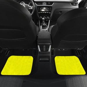 yellow Car Mats Back/Front, Floor Mats Set, Car Accessories